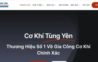 Thiết kế và SEO Website gia công cơ khí hàng đầu Việt Nam