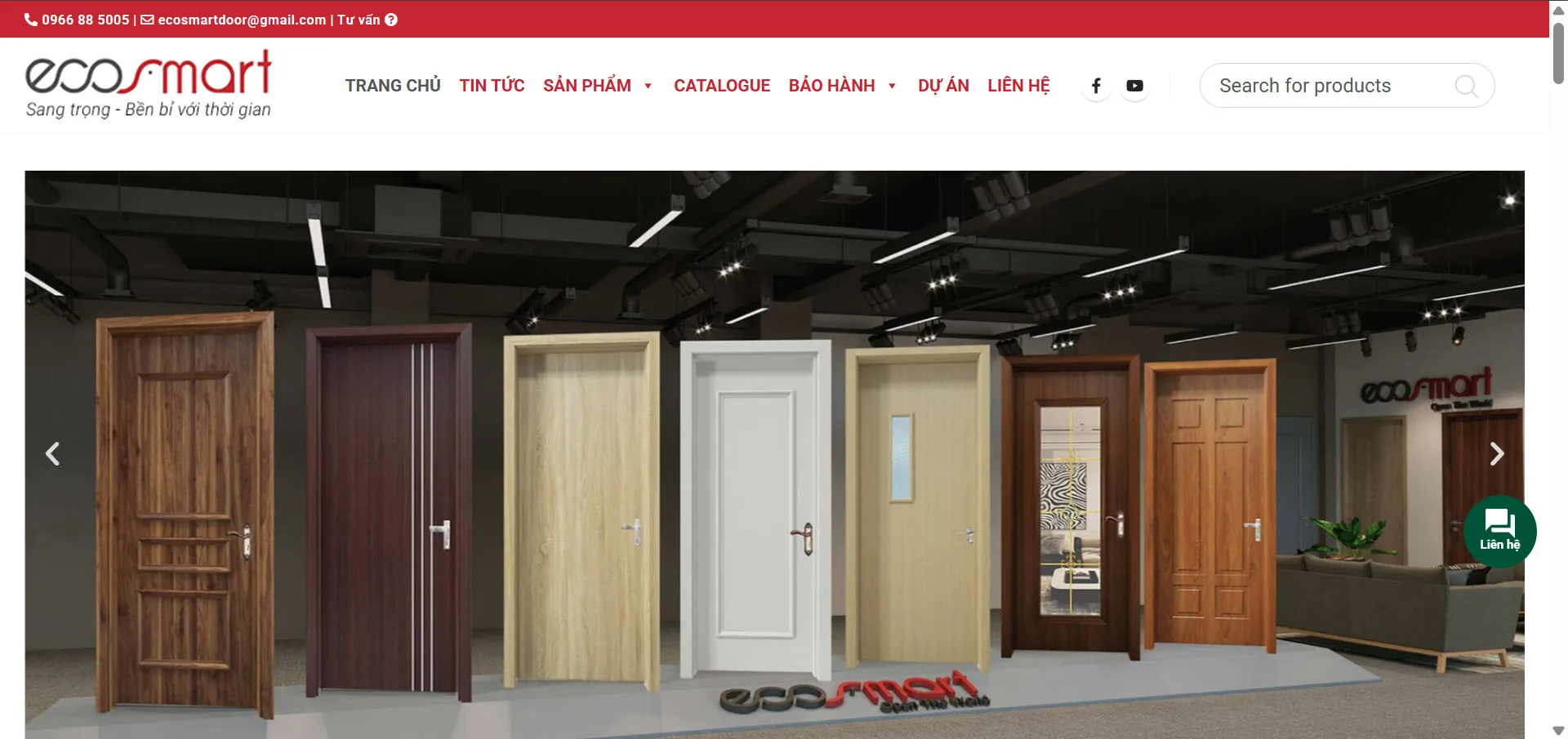 Website giúp Cửa gỗ nhựa EcoSmartDoor tăng gấp 3 lần lượng khách tiềm năng